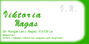 viktoria magas business card